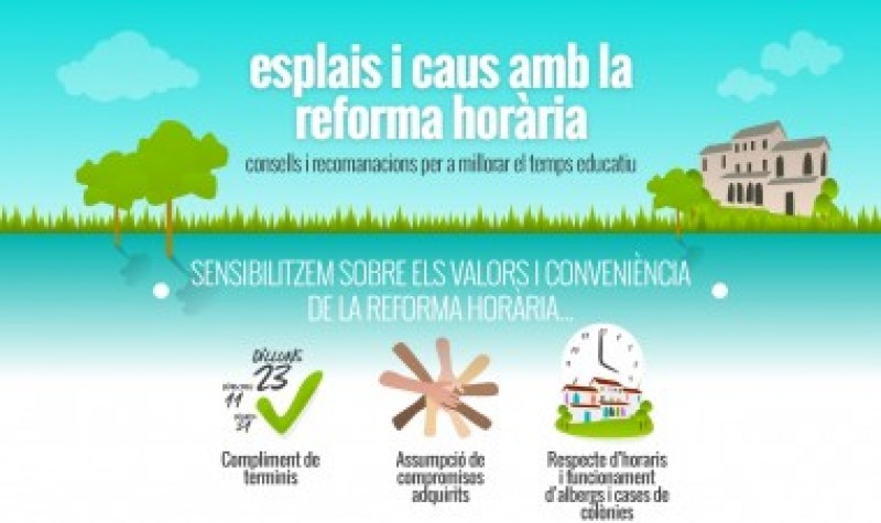 25 mesures perquè les entitats de lleure adoptin la Reforma Horària