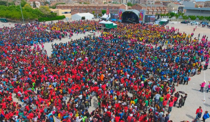 Escoltes i guies reclamen una societat més justa a la Jamborinada 2017